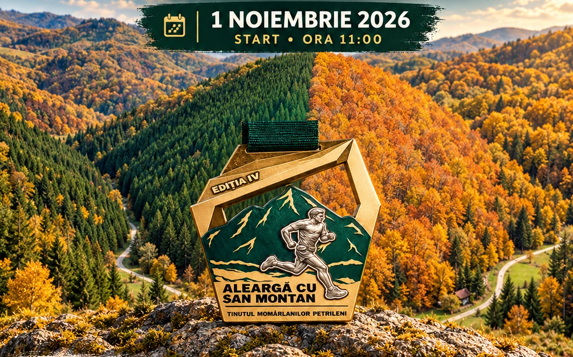 Pădure în nuanțe verzi și aurii, inspirată de Pădurea Bicoloră de lângă Petrila